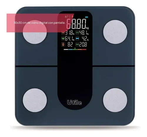 Balanza De Baño Utile Azul 200 Kg