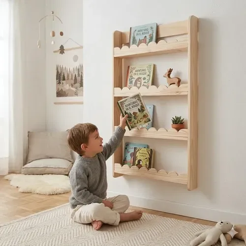 Biblioteca Montessori Nube Mundo Pino