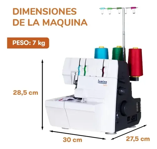 Máquina De Coser Lumina Bela Tapa Costura