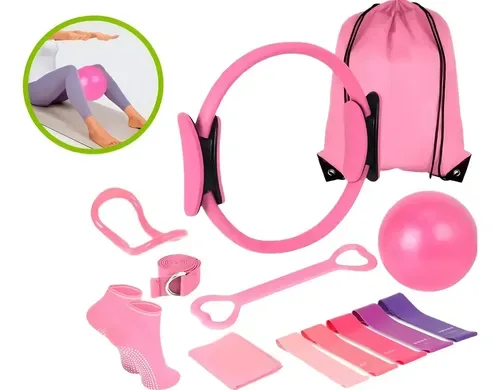 Kit Pilates Completo Bandas Elásticas