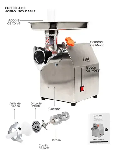 Picadora de Carne Industrial Gadnic Big-P