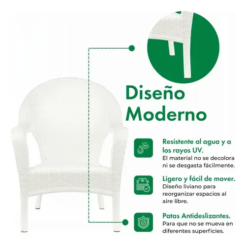Sillón Qatar Blanco