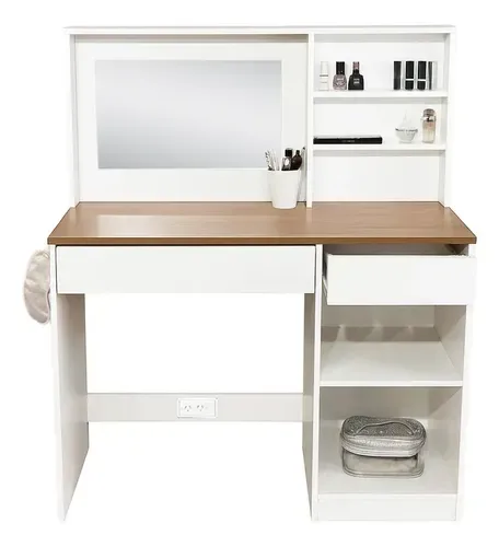 Escritorio Mueble Espejo Blanco
