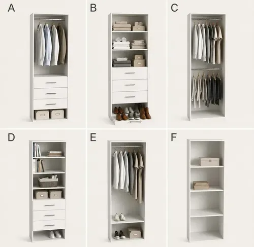 Modulo Vestidor 60cm Ancho
